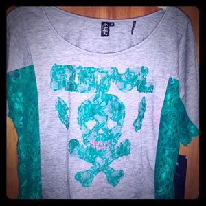 Women's M Sinful cropped t-shirt